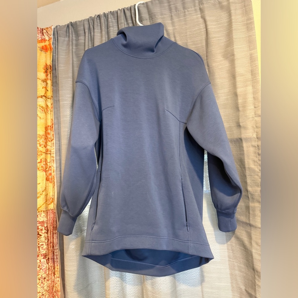lululemon athletica Slate Blue Funnel Neck Pullover